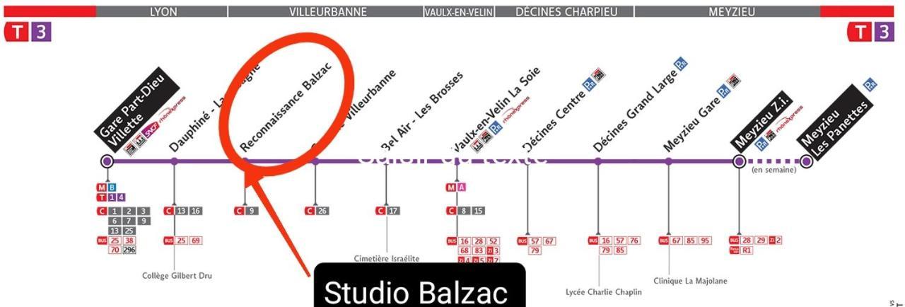 Studio Balzac Villeurbanne Exterior foto